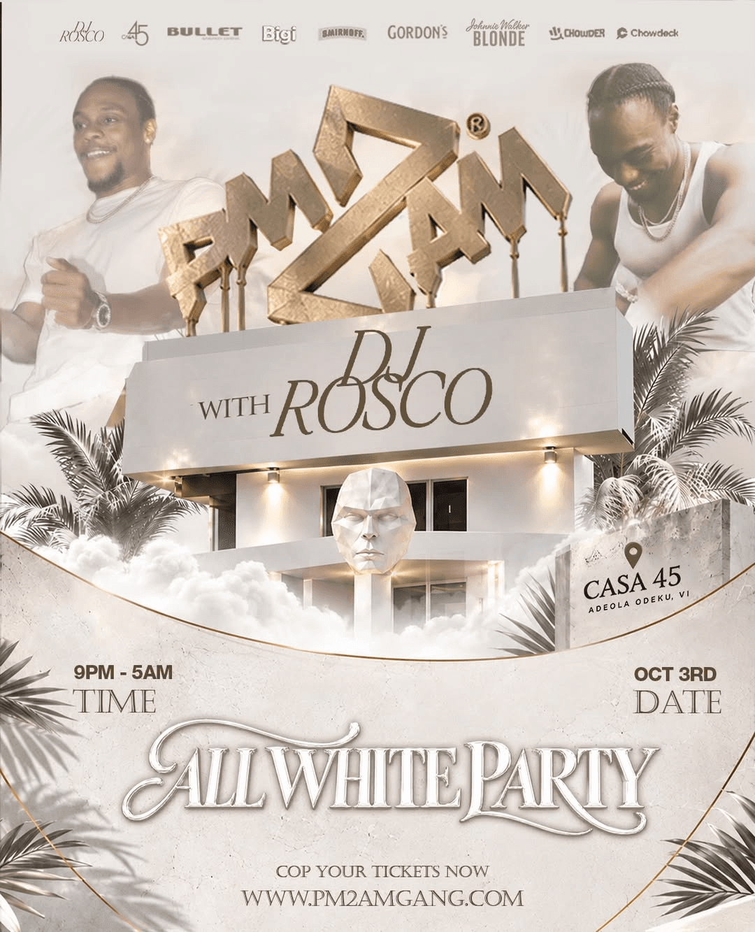 ALL WHITE WITH DJ ROSCO